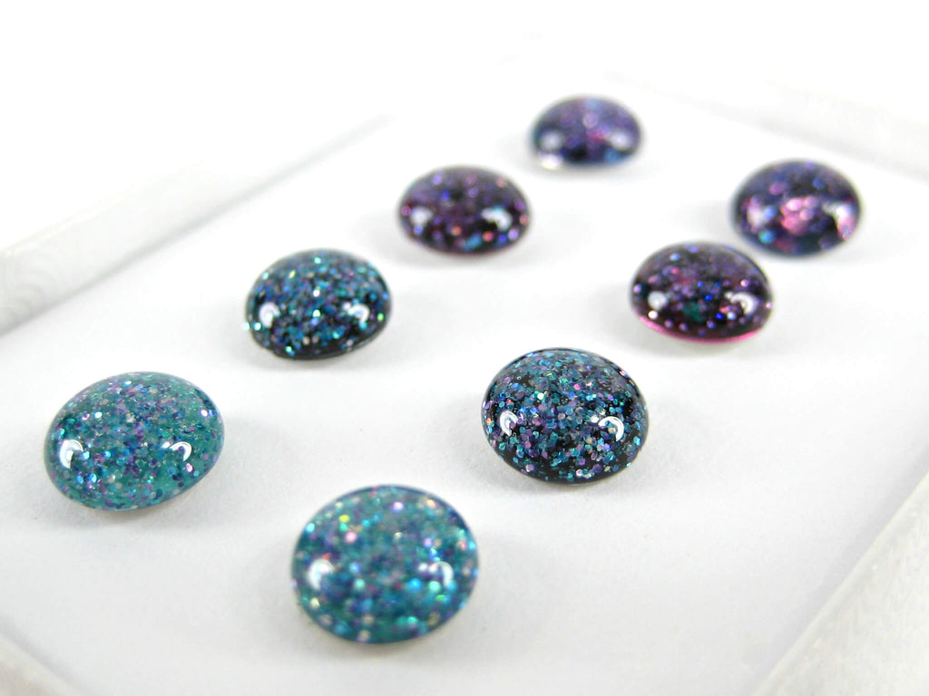 Cosmic Galaxy Glitter Titanium Stud Earring Set