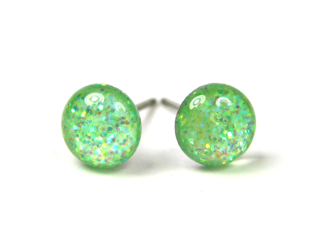 Spellbinder Shine Glitter Titanium Stud Earrings