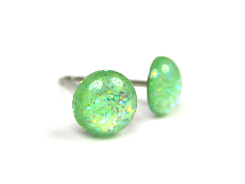 Spellbinder Shine Glitter Titanium Stud Earrings