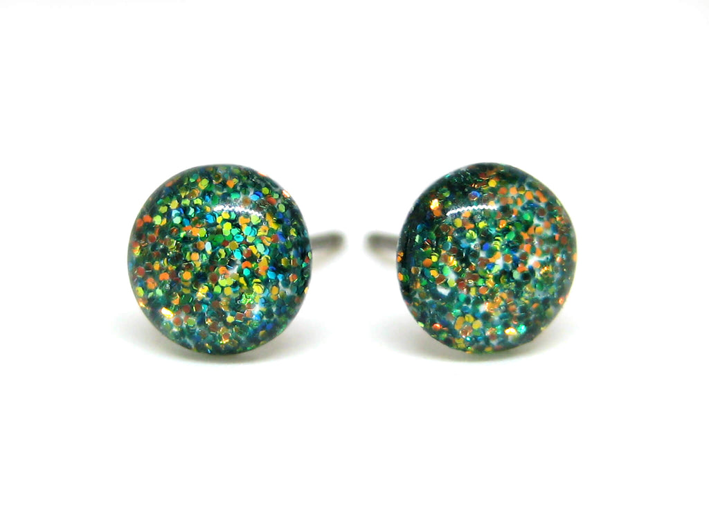 Light Woodlands Spirit Glitter Titanium Stud Earrings